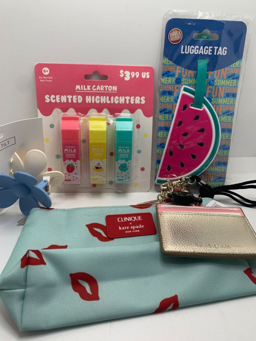 Clinique X Kate Spade Makeup Bag Bath & Body Works Gold Card Holder & PocketBac